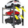 HD-973PX (5175267) 9,000 and 7,000 Lb. Capacity / Tri-Level Parking Lift / Extended / High Lift / SPECIAL ORDER / PATENT PENDING