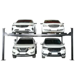 9,000LB 4-Post Double Deck Parking Storage Car Lift - HW-9KDP